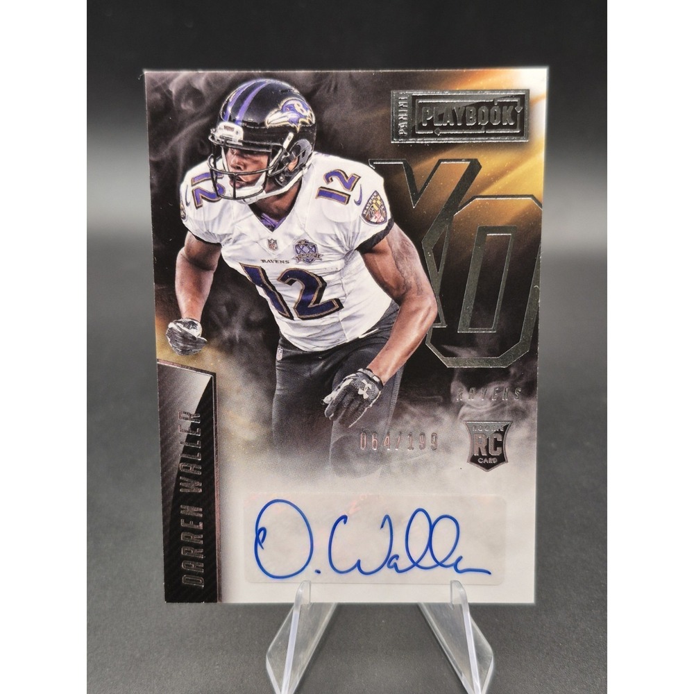 2015 Playbook Darren Waller #XO-DQW X's & O's Rookie Autograph /199 (RC) Ravens